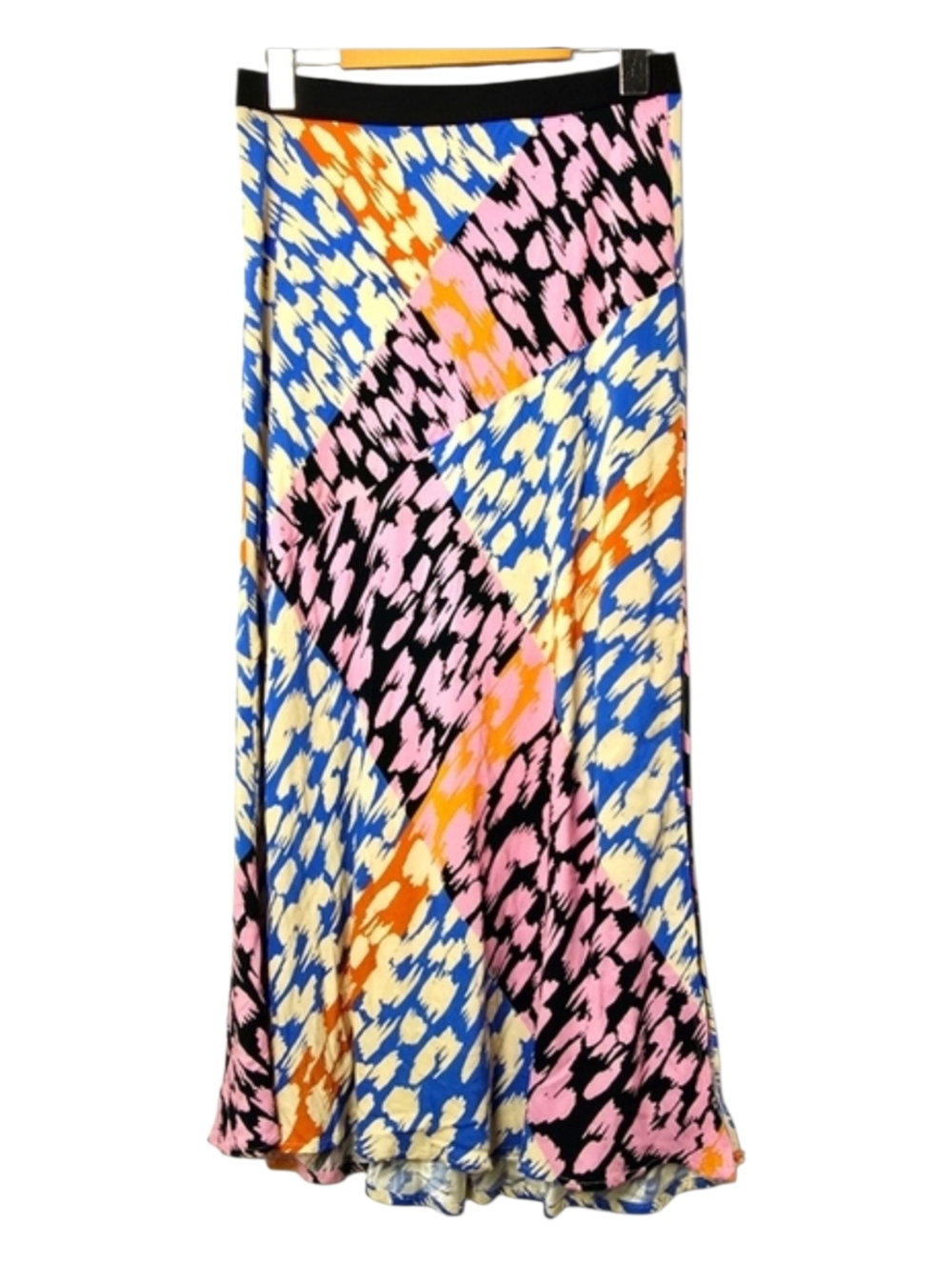 Corey Lynn Calter Multi Color Print Elastic Waist Midi Skirt Size S Boho
